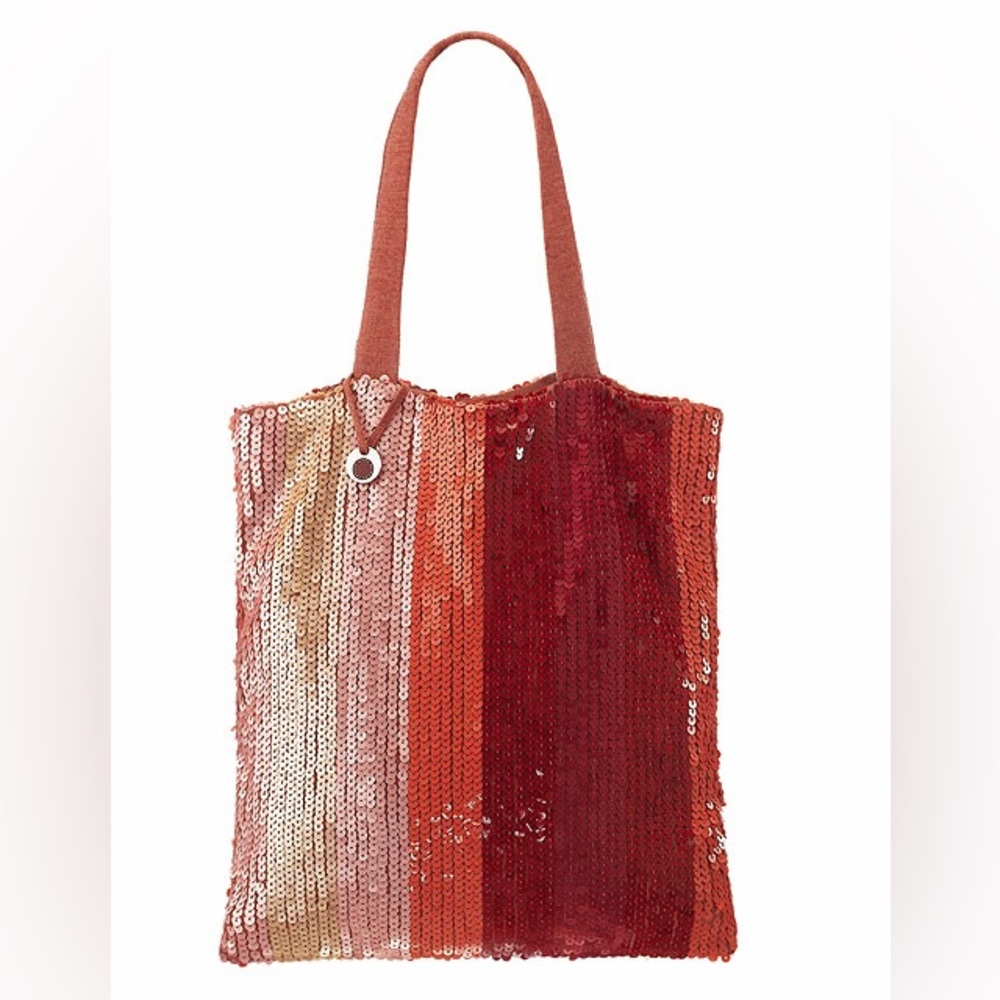 Marc By Marc Jacobs Sequin Tote - Red and Pink Stripe